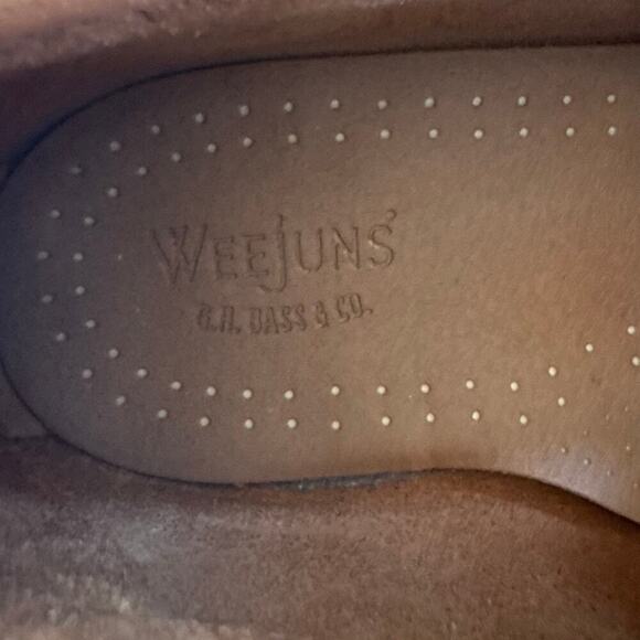 G.H. Bass Weejuns Men's Logan Flat Strap Leather Penny Loafer Tan Size 10 - Picture 11 of 14